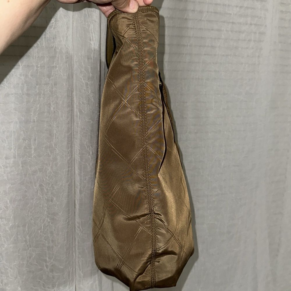 FREE w/bundle Vera Bradley Light Brown Tan Nylon Tote Faux Leather Combo - Picture 5 of 16